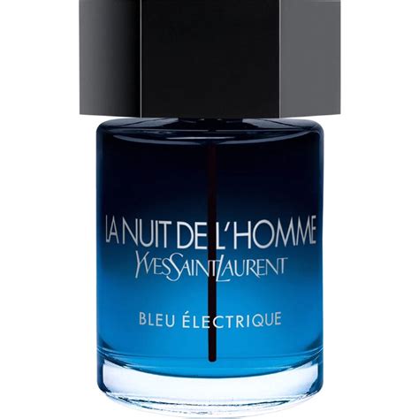 la nuit de l'homme yves saint laurent bleu electrique|la nuit l'homme bleu electrique.